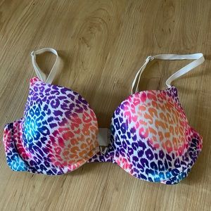PINK Victoria Secret Bra 34B Leopard Neon! NWOT!